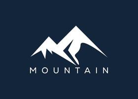 Minimal Mountain logo design vector template. Hill vector logo