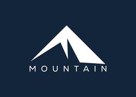 Minimal Mountain logo design vector template. Hill vector logo