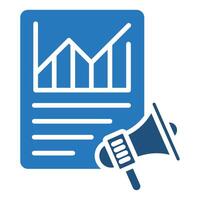 PR Metrics icon line vector illustration