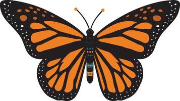 linda y hermosa mariposa vector ilustración