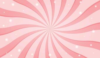caramelo color rayos de sol antecedentes. resumen rosado crema rayos de sol diseño fondo de pantalla. vistoso hilado líneas para plantilla, bandera, póster, volantes. vector fondo