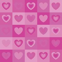 Cute y2k seamless pattern with heart vector