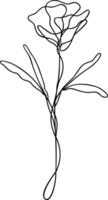 Flower Continuous Line Art vector