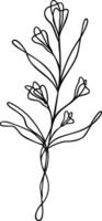 Flower Continuous Line Art vector