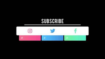 Social media button video