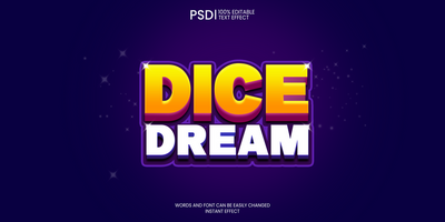 premio modificabile testo effetto PSD gioco logo PSD , casuale logo gioco modificabile