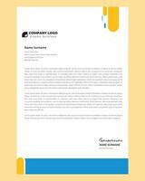 corporate letterhead design vector