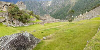 Machu Picchu, Ruined city of the Incas, Andes Cordilleria, Urubamba province, Cusco, Peru photo