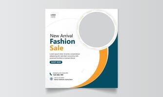 New arrival Fashion Sale Social media post or web banner vector template