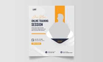 Digital marketing expert Social media post or web banner vector template