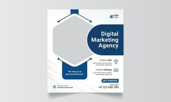digital márketing experto social medios de comunicación enviar o web bandera vector modelo