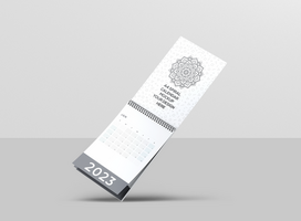 a4 spirale calendario modello psd