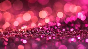 AI generated Pink shany glamour glitter background pattern photo