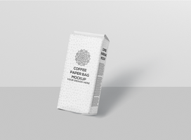 Coffee Paper Bag Mockup psd