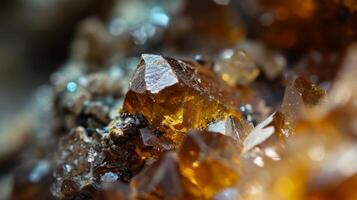 AI generated Abstract background from a mineral. Macro. photo