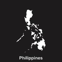 Philippines map icon vector