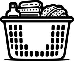 Laundry Basket Wash vector