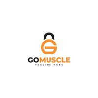 Letter G logo design with fitness unique concept premium vector, usable for business and branding logos, flat icon logo design vector template element