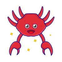 crab animal illustration vector