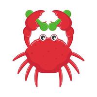 barbel in crab illustration vector