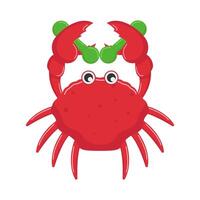 barbel in crab illustration vector