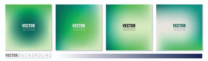 abstract green gradient color background with blank smooth and blurred multicolored style vector