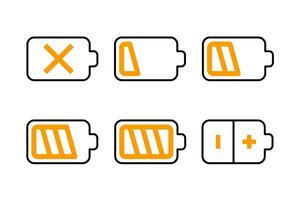 Battery Icon Pack vector design illustration