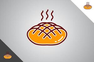 un pan diseño elemento. panadería, pasteles y pasteles logo identidad modelo. Perfecto logo para negocio relacionado a panadería, pasteles y pasteles aislado antecedentes. vector eps 10