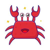 crab animal illustration vector