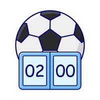 soccer ball score illustration vector