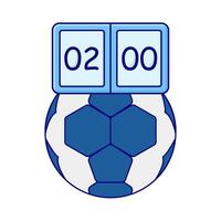 soccer ball with score illustration vector
