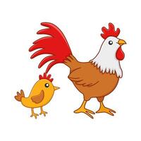 roaster poultry illustration vector