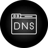 dominio dns administración vector icono