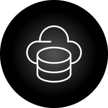 mysql hospedaje vector icono