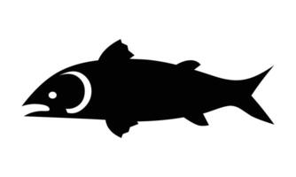 Vector fish icon illustration on white background