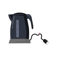 Vector flat style electric kettle icon on white background