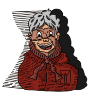 scary man people ilustration png