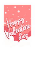 glücklich Valentinstag Tag Banner png