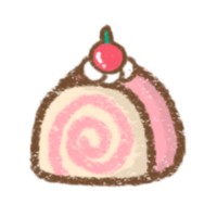 a cake with a cherry on top png