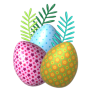 Easter eggs illustration png