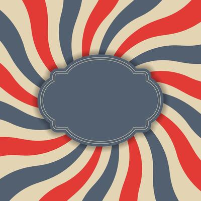 vintage design template with label stripes banner. - Vector.