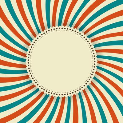 vintage design template with label stripes banner. - Vector.