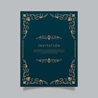 Vector invitation, card with ethnic elements.