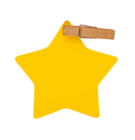 star note paper with clamp png