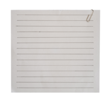 blanco vel van papier met klem geïsoleerd png