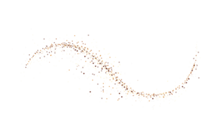 abstract gold glitter waves png