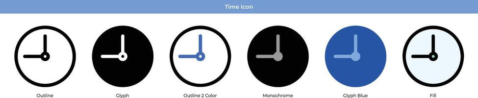 Time Icon Set vector