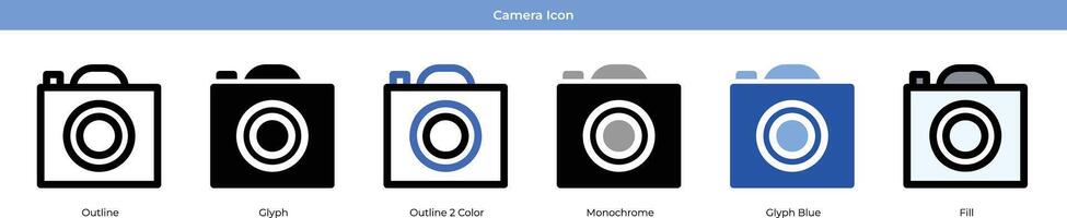 Camera Icon Set vector