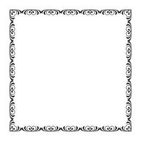 vector elegante ornamental marco en blanco antecedentes