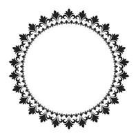 Vector ornamental frame on white background